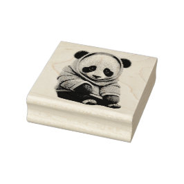 Panda Beer Rubberstempel