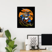 Panda Beer Samurai Ninja Poster (Thuiskantoor)