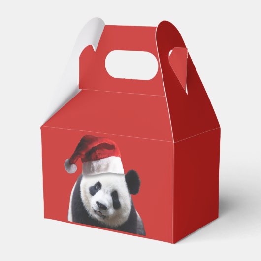 Panda Beer Santa Claus Bedankdoosjes (Voorkant Zijde)