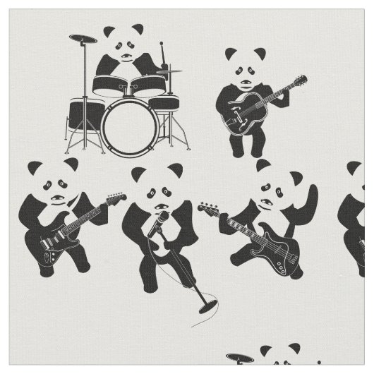 Panda Beer Schattigee Band Stof (Close Up)