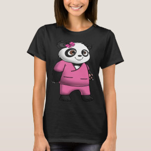 Panda Beer scrub pak meisje liefde Geweldige T-shirt