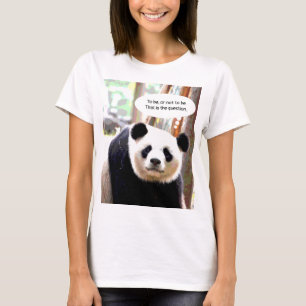 Panda Beer Shakespeare Citaat Elegant Women's T-shirt