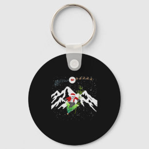 Panda Beer Skiën Kerstboom Santa Rendier Sleutelhanger