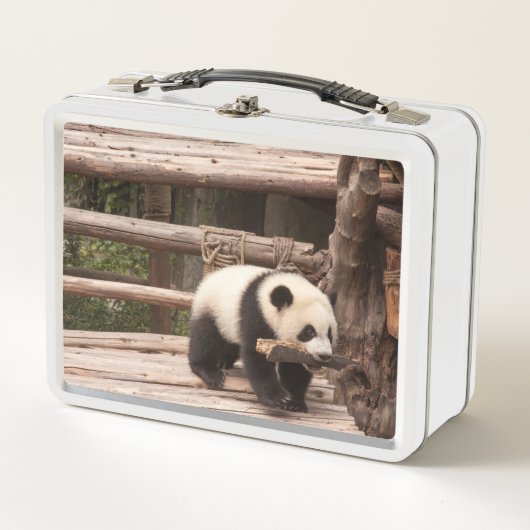 Panda Beer Speelbare metalen doos (Voorkant)