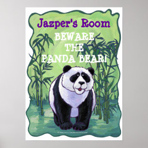 Panda Beer Stationery Poster