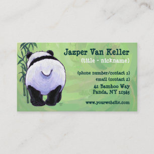 Panda Beer Stationery Visitekaartje