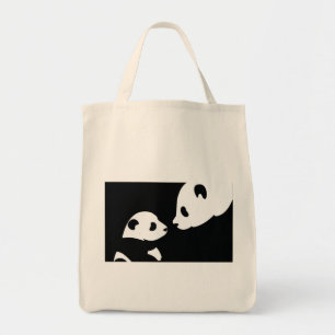 panda - beer - stempel tote bag