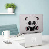 Panda Beer Sticker (Laptop op bureau)