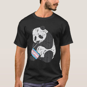 Panda Beer Transgender vlag Trans Pride LGBT Anima T-shirt