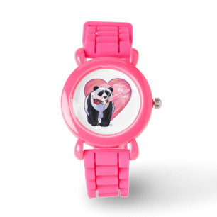 Panda Beer Valentijnsdag Horloge