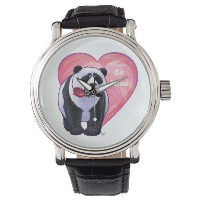 Panda Beer Valentijnsdag Horloge (Voorkant)