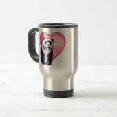 Panda Beer Valentijnsdag Reisbeker (Voorkant links)