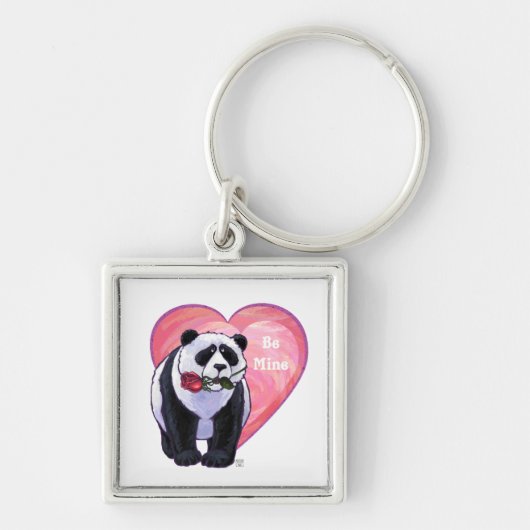 Panda Beer Valentijnsdag Sleutelhanger (Voorkant)