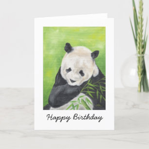 Panda Beer Verjaardag Kaart