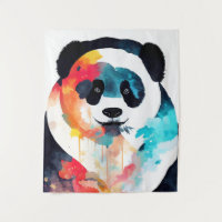 Panda Beer Wilde Natuur Dierlijke Kleur Kunst Schi