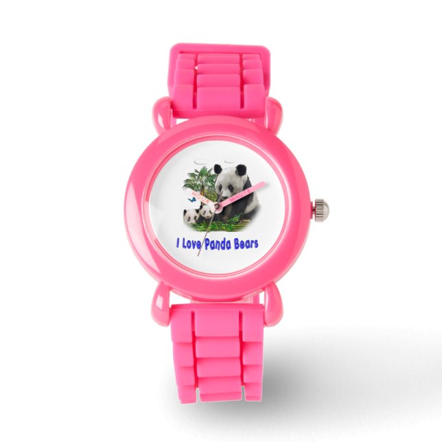 panda beras horloge (Voorkant)