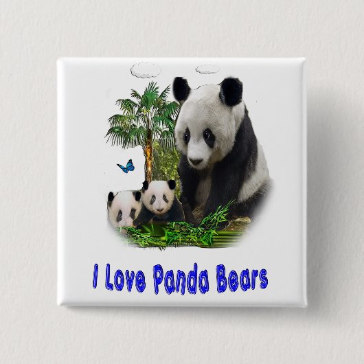 Panda beren Button (Voorkant)