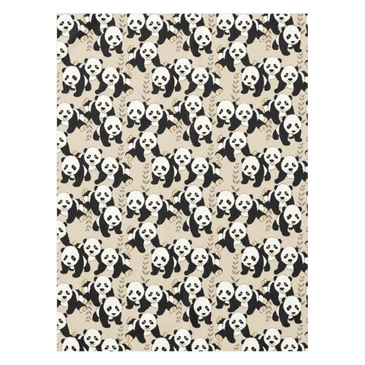 Panda Beren Design Cute Tafelkleed (Voorkant)