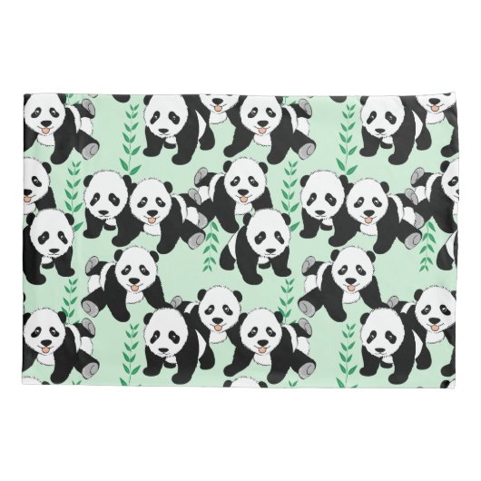 Panda Beren Design Kussensloop (Achterkant)
