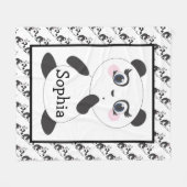 Panda Beren Fleece Deken (Voorkant (Horizontaal))