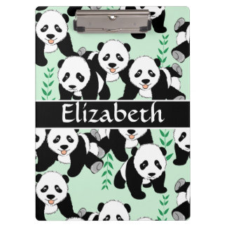Panda Beren Grafisch om zich aan te passen Klembord