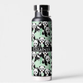 Panda Beren Grafisch Patroon Gepersonaliseerd Waterfles (Links)