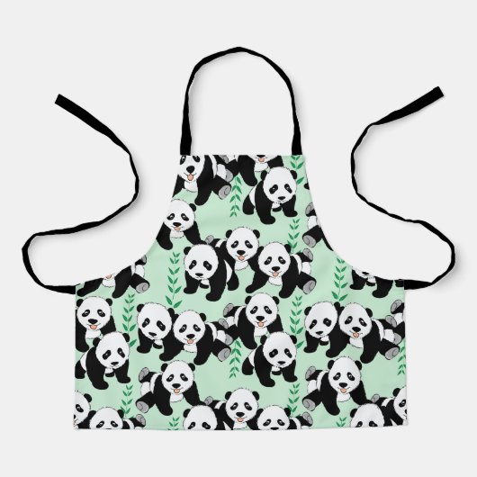 Panda Beren Grafisch Schort (Voorkant)