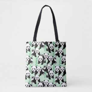 Panda Beren Grafisch Tote Bag