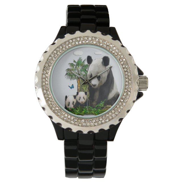 Panda Beren Horloge (Voorkant)