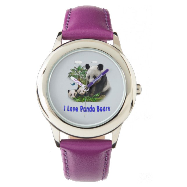 Panda Beren Horloge (Voorkant)