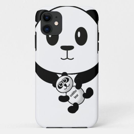 panda beren iphone case (Achterkant)