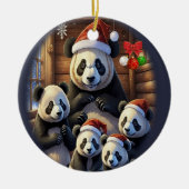 Panda Beren Keramisch Ornament (Voorkant)