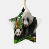 Panda Beren Keramisch Ornament (Rechts)