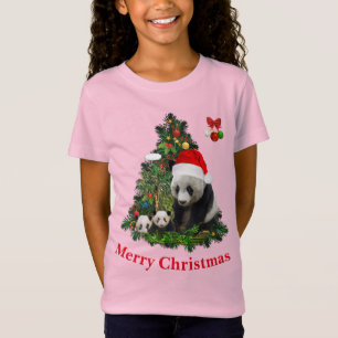 Panda beren Kerst T-Shirt