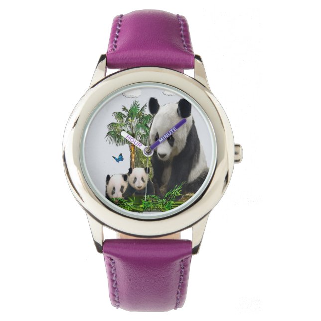 Panda beren meisjes horloges (Voorkant)