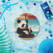 Panda Beren Papieren Bordje (Feest)