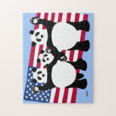 Panda Beren Patriottische Puzzel (Verticaal)