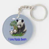 Panda Beren Sleutelhanger (Achterkant)