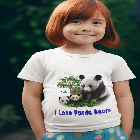 Panda beren t-shirt