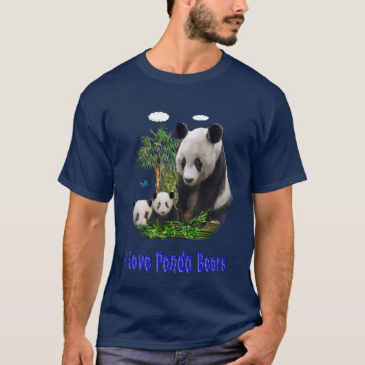 Panda-beren t-shirts (Voorkant)