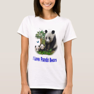 Panda-beren t-shirts