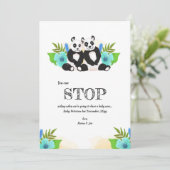 Panda Beren Zwangerschap Aankondiging (Staand voorkant)