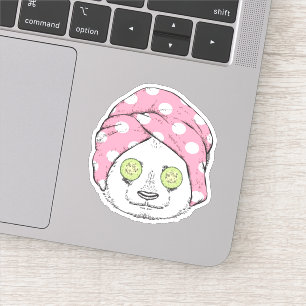 Panda bij de ruimteka sticker