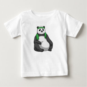 Panda bij Fitness met handdoek