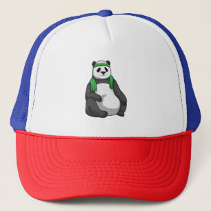 Panda bij Fitness met handdoek Trucker Pet
