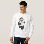 Panda bij het runnen met Pet Trui (Voorkant volledig)
