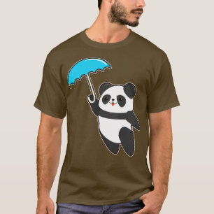 Panda bij Regen met Paraplu 2 T-shirt