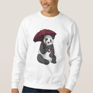 Panda bij Regen met Umbrella Trui