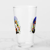 PANDA BINDI 16 oz en verre design avant et arrière (Gauche)