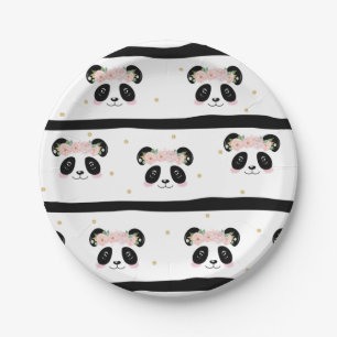 Panda Birthday Baby Party Papieren Bordje